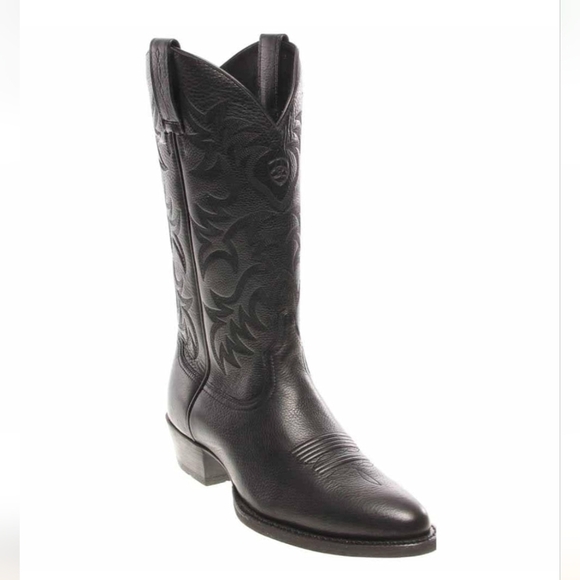 Ariat Heritage R Toe Western Leather  Cowboy Boots Mens 8.5 EE  Woman's 10.5 - Picture 4 of 15